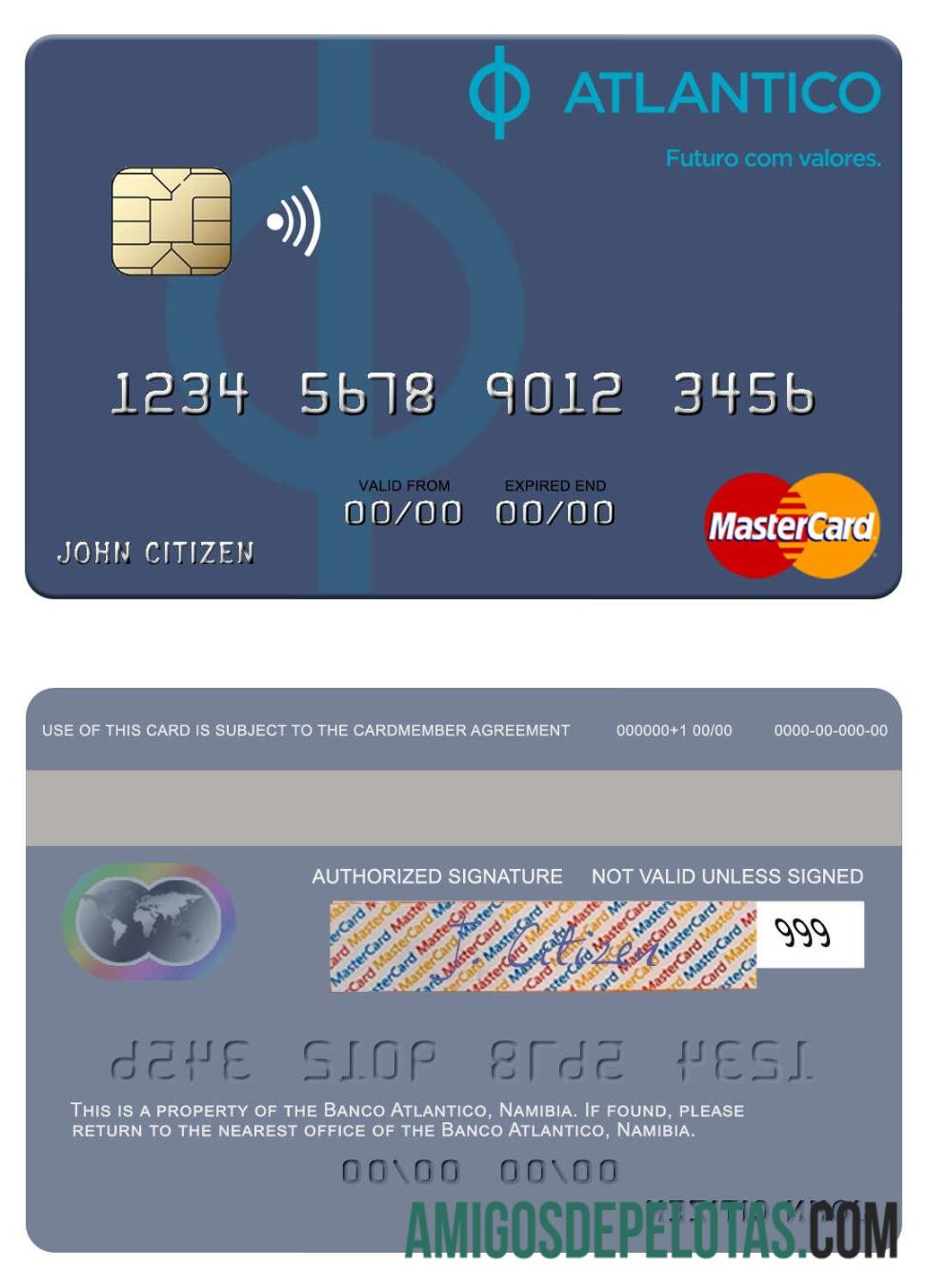 Namibia Banco Atlantico Mastercard download for verification